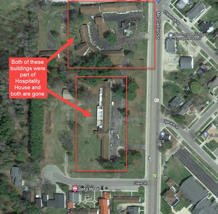 Hospitality House Motel (Marshall Motel) - Aerial Of Entire Lot